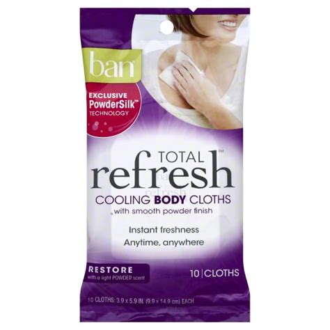 Kao Ban Total Refresh Body Cloths, 10 ea .